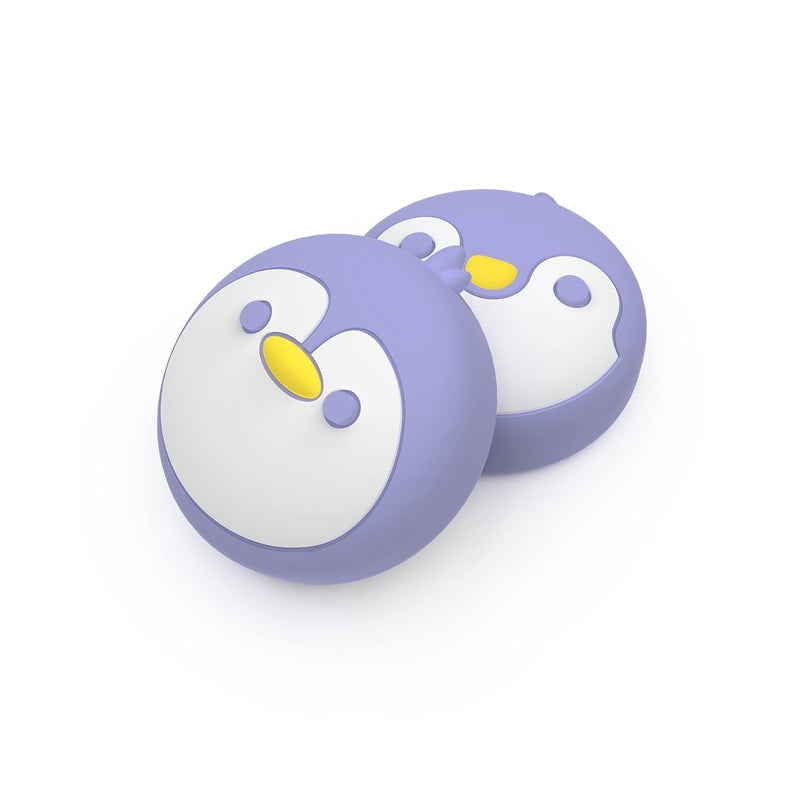 playvital Penguin Joystick Caps for Nintendo Switch, Thumbstick Caps for Switch Lite, Analog Cover for OLED Joycon Thumb Grips - Light Violet - Image 2